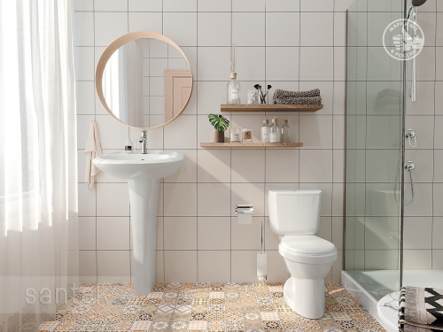 SANTEK Унитаз-компакт Бриз полипропиленовое сиденье 