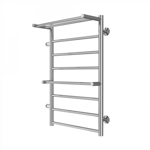 Terminus Полотенцесушитель водяной "Анкона" с полкой П8 500х800 мм (б/п 500 мм слева)