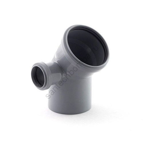 РТП Колено канализационное  с выходом 50 (левым)d=110 45° РТП