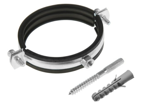 ASTRA Хомут сантехнический 3 (87-94), гайка М8 со шпилькой и дюбелем