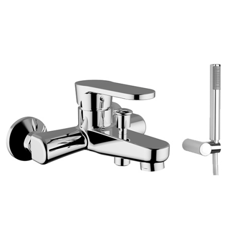 ZIPPONI Смеситель на ванну SILHOUETTE с ручным душем, хром