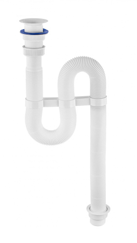 VIRPLAST Гофросифон "VIR" 1 1/4х40/50 с пластиковой чашкой 63мм