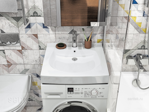 SANTEK Раковина Пилот, 60 см (кронштейн, крепеж, сифон)