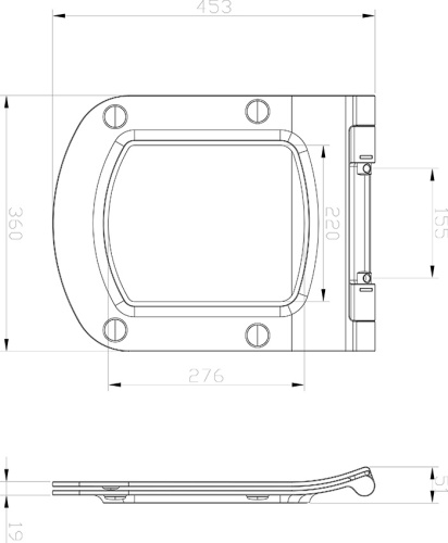 RAVAK Сиденье для унитаза CLASSIC Slim