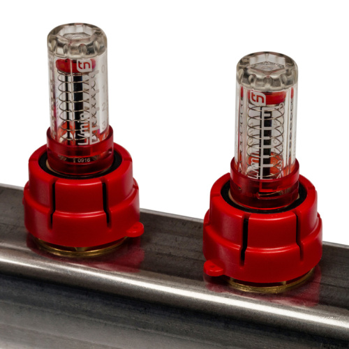 STOUT Коллектор с расходомерами 4 выхода, нержавеющая сталь