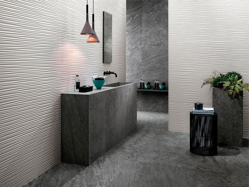 ATLAS CONCORDE ITALIA Плитка настенная 3D Wall Dune White Matt 40*80