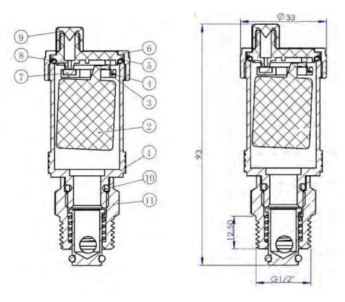 IVANCI Клапан воздушный автоматический 1/2"
