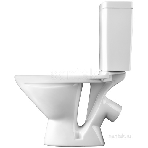 SANTEK Унитаз-компакт Лига с диагональным выпуском, дюропластовое сиденье