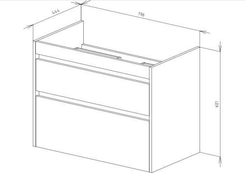 VENECIANA Тумба под умывальник MUSKAT,80 см (светлый камень)