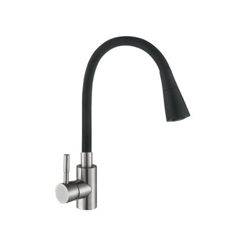 Антей Смеситель д/кухни шар. с силиконовым изливом, нерж. сталь Мармелад черный 572576 АНТЕЙ 1/10