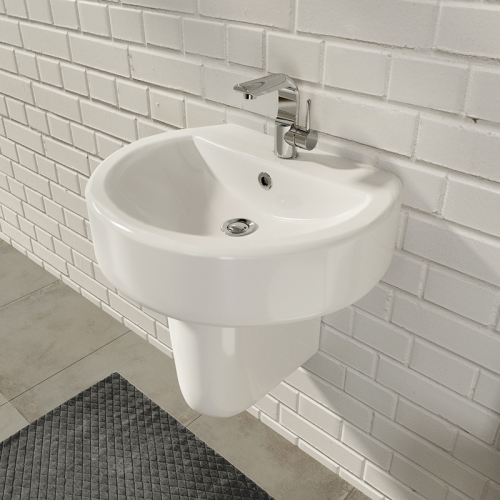 SANITA LUXE Умывальник полупьедестальный Best (55,8 см)