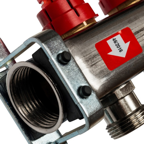 STOUT Коллектор с расходомерами 5 выходов, нержавеющая сталь