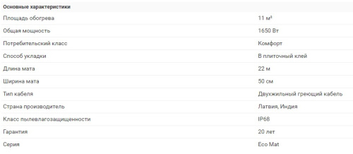 ELECTROLUX Мат нагревательный EEFM 2-150-11