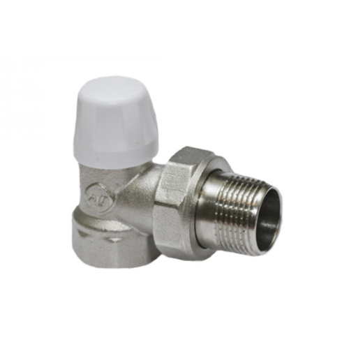 ALTSTREAM Клапан радиаторный запорный угловой 1/2" (внутренняя/наружная резьба)