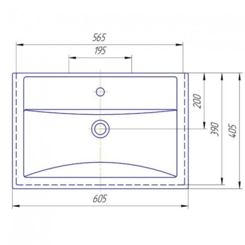 1Marka Умывальник Фостер, 60 см (кировит) 