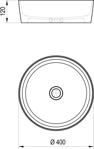 RAVAK Умывальник UNI SLIM, 40 см