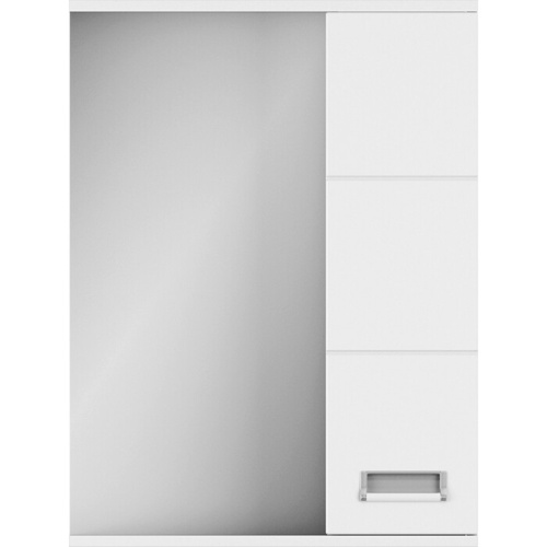 UNCORIA Зеркало-шкаф "Рейн" 55 см белое (без эл)