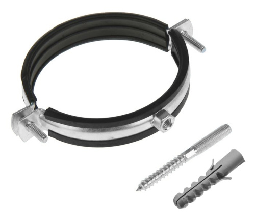 ASTRA Хомут сантехнический 4 (107-116), гайка М8 со шпилькой и дюбелем