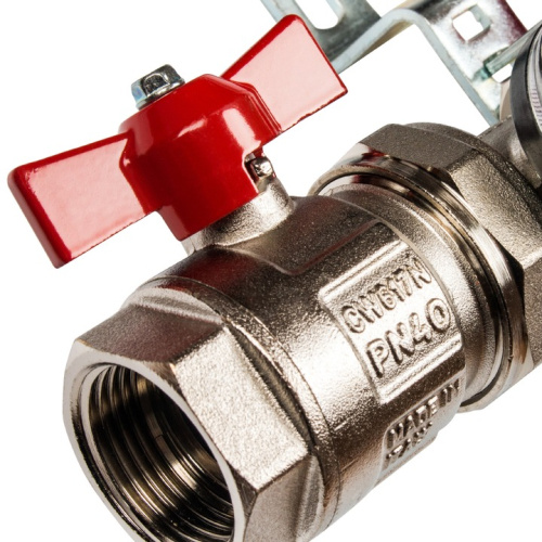 STOUT Коллектор в сборе с расходомерами 2 выхода, нержавеющая сталь