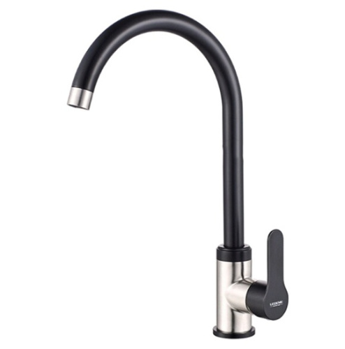 LEDEME 74105В Смеситель для кухни с черным изливом