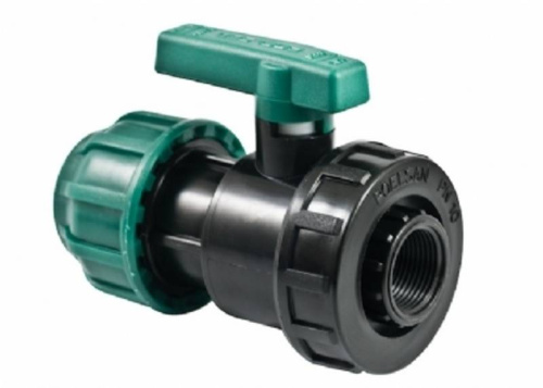 TEBO Кран шаровый компрессионный 32х1" внутренняя резьба  ПНД