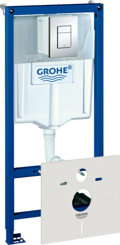GROHE Инсталляция для подвесного унитаза Rapid SL 4в1 (квадратная кнопка)