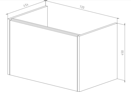 VENECIANA Тумба под умывальник AVENTINO с внутренним ящиком, 75 см