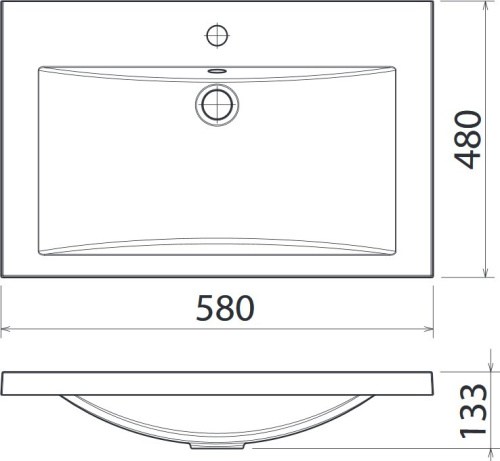 1Marka Умывальник Анита 580
