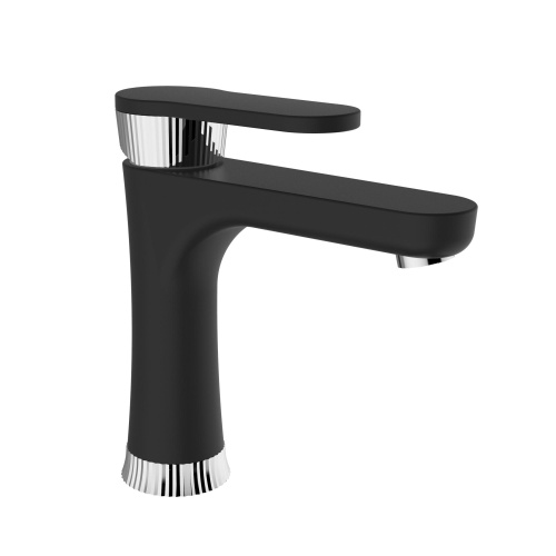 ZIPPONI Смеситель на раковину SILHOUETTE хром/чёрный
