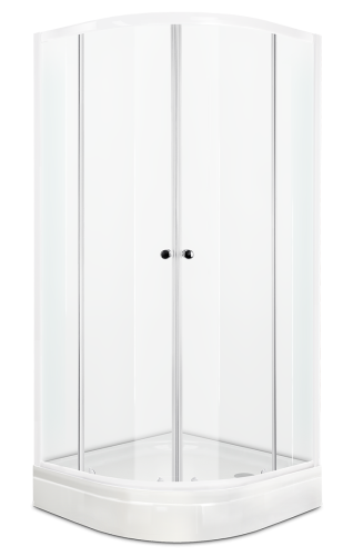 DOMANI-SPA Душевое ограждение 80*80*180 см Fit 99, прозрачные стекла, без поддона