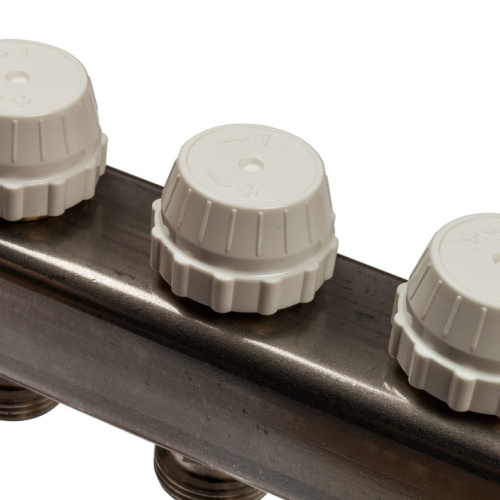 STOUT Коллектор в сборе с расходомерами 8 выходов, нержавеющая сталь