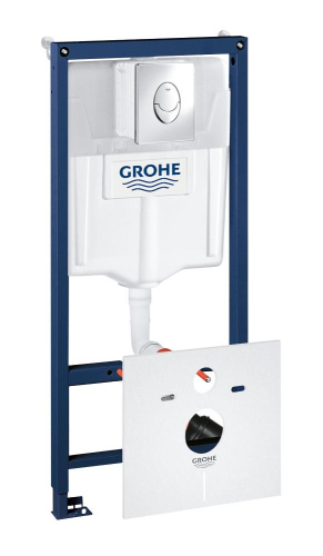 GROHE Инсталляция для подвесного унитаза Rapid SL 4в1 (овальная кнопка)