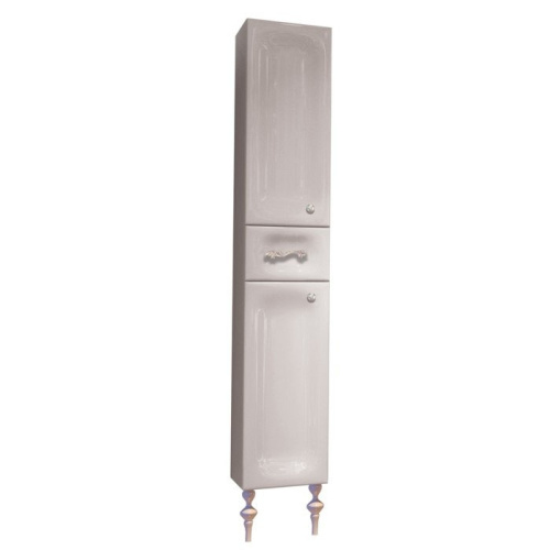 Marka One Пенал Cheri 30Н, две дверки и один встроенный ящик, White L
