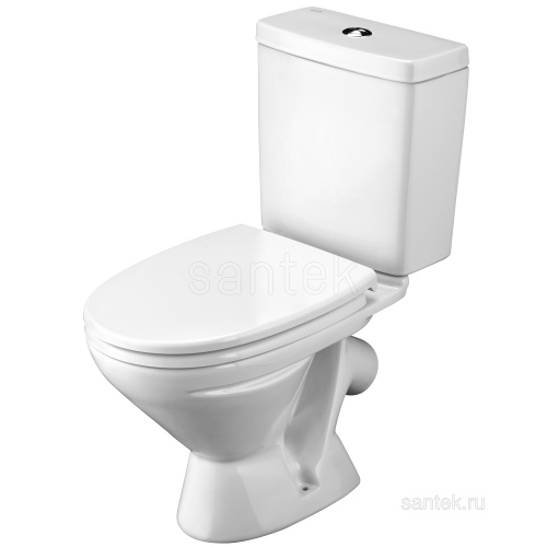 SANTEK Унитаз-компакт Лига с диагональным выпуском, дюропластовое сиденье