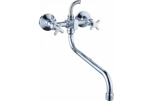 Антей Смеситель д/ванны с 2-мя рукоятками S-30 см, с перекл. душа Кристи АНТЕЙ