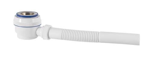VIRPLAST Сифон "Элит" для душ.поддона с нержавеющей чашей 70и гофропатрубком (1 1/2-40)