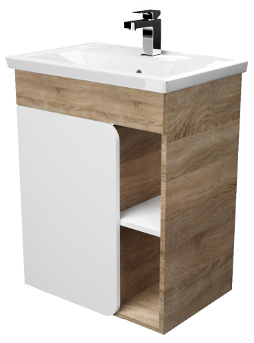 1Marka Напольная тумба NUVO 60Н с одной дверкой, дуб сонома