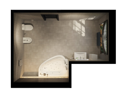 Marka One Ванна "Love" 185x135 R