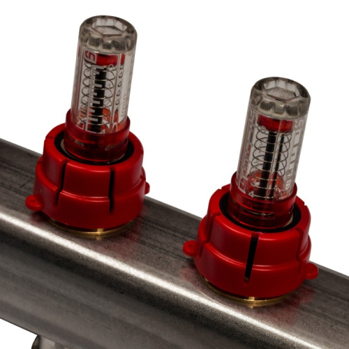 STOUT Коллектор с расходомерами 12 выходов, нержавеющая сталь