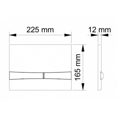 BERGES Кнопка смыва для инсталляции Novum (F3, хром глянец)