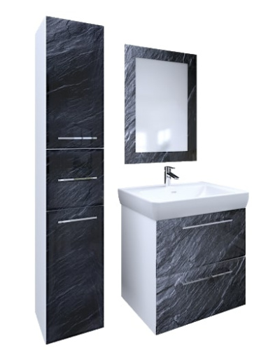 Marka One Зеркало Glass Black stone, 60х80 см