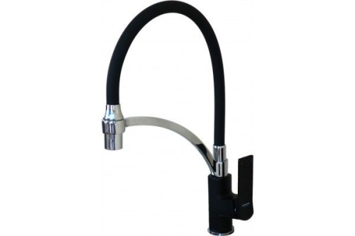 LEDEME 4075В-2 Смеситель для кухни с силиконовым изливом