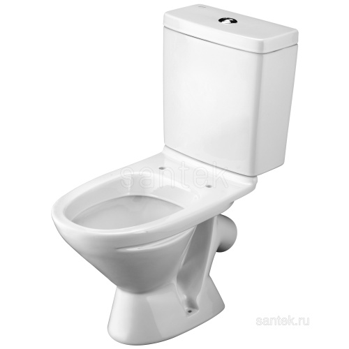 SANTEK Унитаз-компакт Лига с диагональным выпуском, дюропластовое сиденье