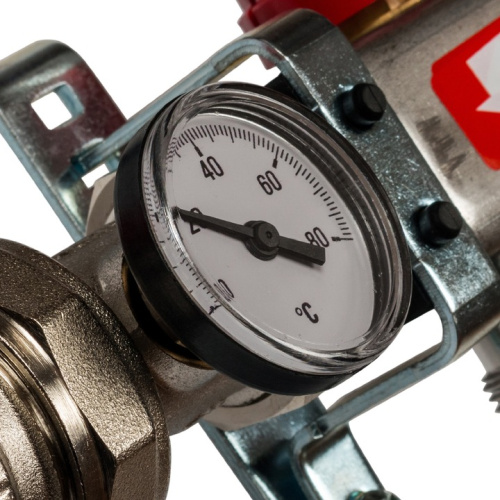 STOUT Коллектор в сборе с расходомерами 4 выхода, нержавеющая сталь