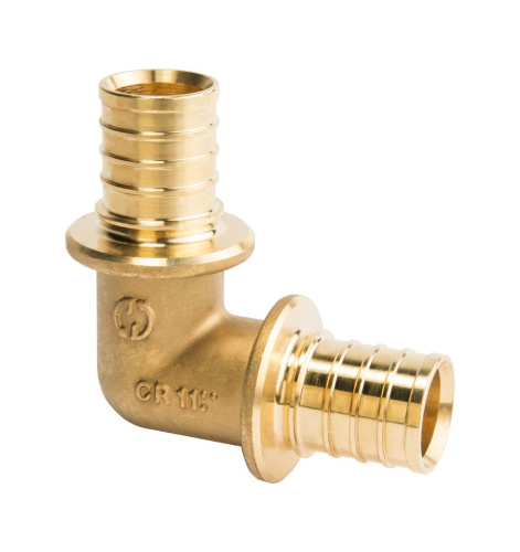 STOUT Угольник 25 для труб из сшитого полиэтилена аксиальный