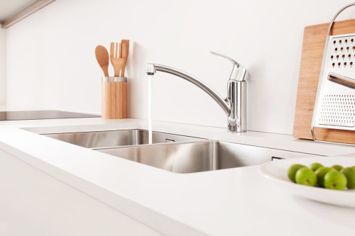 GROHE Смеситель для кухни Eurosmart с низким изливом и энергосберегающим картриджем